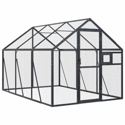 Vidaxl Aviary Anthracite 1.79X3X1.85 M Aluminium - image 1