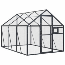 Vidaxl Aviary Anthracite 1.79X3X1.85 M Aluminium