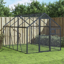 Vidaxl Aviary Anthracite 1.79X3X1.85 M Aluminium - thumbnail 2