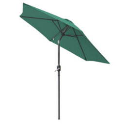 Sundaze Green 2.5M Round Garden Parasol Umbrella Patio Crank Tilt W/ Base & Cover - thumbnail 3