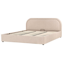 Beliani Ottoman Bed Boucle Quillien 180 X 200 Cm (Eu Super King) Beige - thumbnail 6
