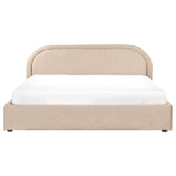Beliani Ottoman Bed Boucle Quillien 180 X 200 Cm (Eu Super King) Beige - thumbnail 7