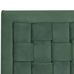 Beliani Bed Velvet Limoux 180 X 200 Cm (Eu Super King) Dark Green - thumbnail 8