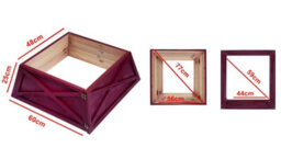 Christmas Tree World Red Large Wooden Trapezoid Christmas Tree Skirt - thumbnail 8