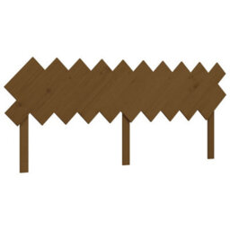 Berkfield Bed Frame With Headboard Honey Brown 200X200 Cm Solid Wood - thumbnail 8