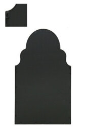 "Mirroroutlet Arcus Black Metal Framed Arched Wall Mirror 41"" X 24"" (104Cm X 61Cm)" - thumbnail 5