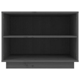 Berkfield Shoe Cabinet Grey 60X34X45 Cm Solid Wood Pine - thumbnail 5