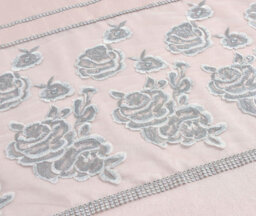 Homespace Direct Ltd Kampala Hill Amara Embroidered Pink Duvet Cover Set With Pillowcases Super King Bedding Set - thumbnail 5