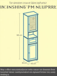 Vasagle Tall Bathroom Cabinet, Slim Bathroom Storage Cupboard, Open Shelf, Glass Door, Adjustable Shelves - thumbnail 6
