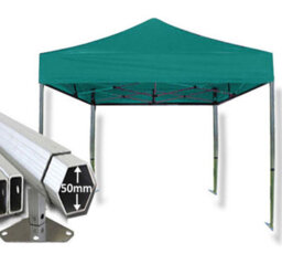 Crocodile Trading 3M X 3M Extreme 50 Commercial Instant Shelter Pop Up Gazebos Frame & Canopy - Green - thumbnail 1