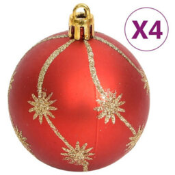 Berkfield 108 Piece Christmas Bauble Set Gold And Red - thumbnail 8