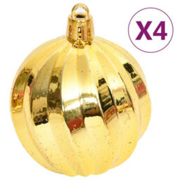 Berkfield 108 Piece Christmas Bauble Set Gold And Red - thumbnail 5