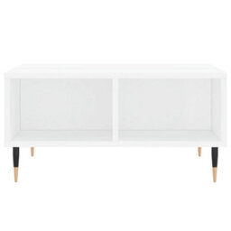 Berkfield Sturdy Coffee Table High Gloss White 60X60X30 Cm Engineered Wood - thumbnail 4