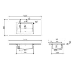 Plum&clay Beckett White Floor Standing Traditional Bathroom Vanity Unit With White Worktop & Ceramic Basin (W)1000mm (H)850mm - thumbnail 8