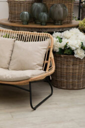 Orsina Natural Rattan Sofa, 2 Seat Rattan Sofa For Lounge, Living Room, Patio, Outdoor, Unique Cane Sofa - thumbnail 5
