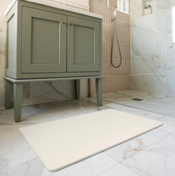 Wudumat Plus - Pearl Cream - Extra Large Diatomite Stone Mat - Xl Diatomaceous Earth Bath Mat - 80X50Cm - thumbnail 1