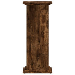 Walplus Plant Stand Smoked Oak 33X33X80 Cm Engineered Wood - thumbnail 5