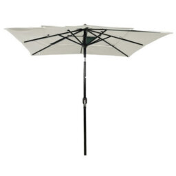 Berkfield Harmful 3-Tier Parasol With Aluminium Pole Sand 2.5X2.5 M