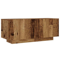 Berkfield Bedside Cabinet Old Wood 100X35X40 Cm Engineered Wood - thumbnail 2