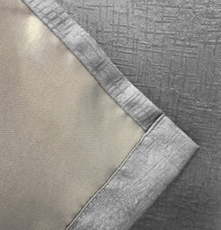 Enhanced Living Vogue Grey Silver 66 X 72 Inch (168X183Cm) Eyelet Thermal Noise Reducing Dim Out Curtains (Pair) - thumbnail 5