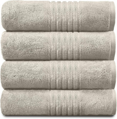 Gc Gaveno Cavailia Hampton Royal 4 Pack Bath Towel 70X120 Cream Egyptian Cotton Premier Super Absorbent Towel - image 1