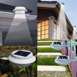 Vivo 2 Pack Solar Powered Led Gutter Door Wall Fence Lights Outdoor Garden Roof Security - thumbnail 4