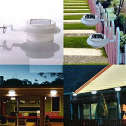 Vivo 2 Pack Solar Powered Led Gutter Door Wall Fence Lights Outdoor Garden Roof Security - thumbnail 3