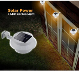 Vivo 2 Pack Solar Powered Led Gutter Door Wall Fence Lights Outdoor Garden Roof Security - thumbnail 2
