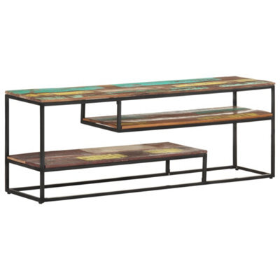 Berkfield Tv Cabinet 130X30X45 Cm Solid Reclaimed Wood - image 1