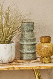 Orsina Fiori Artificial Grass Plant In Ceramic Pot, Faux Plant Decor With Natural Withered Look, Easy Maintenance - thumbnail 3
