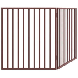 Vidaxl Dog Gate Foldable 2 Panels Brown 160 Cm Poplar Wood - thumbnail 6