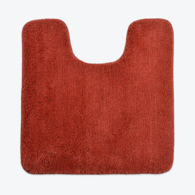 Allure Bath Fashions Luxury Microfibre Pedestal Mat Non-Slip - Terracotta - image 1