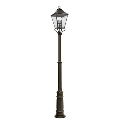 Luminosa Lighting Elstead Galena 4 Light Outdoor Lamp Posts, Sable Ip44 - image 1