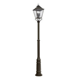 Luminosa Lighting Elstead Galena 4 Light Outdoor Lamp Posts, Sable Ip44 - thumbnail 1