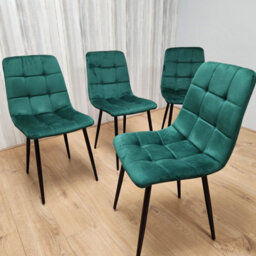 Kosy Koala Dining Chairs Set Of 4 Green Tufted Chairs Velvet Chairs, Soft Padded Seat Living Room Chairs , Kitchen Chairs, Dining Room - thumbnail 4
