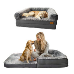 Extra Large Dog Bed Foldable Calming Pet Dog Sofa - thumbnail 1