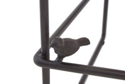 Orsina Slim Metal Legs Bar Stool, Distressed Elm Wood Seat Modern Bar Stool For Kitchen, Unique Luxury Bar Stool - thumbnail 4