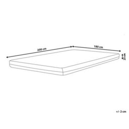 Beliani Latex Memory Foam Mattress Treasure H3/4 Firm 180 X 200 Cm (Super King Size) - thumbnail 3