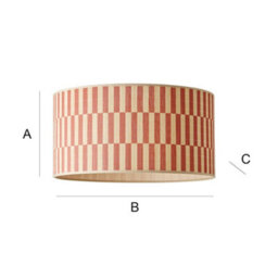 Valuelights Lori Orange Checkerboard Bamboo Drum Ceiling Lamp Shade (D)45Cm - thumbnail 8
