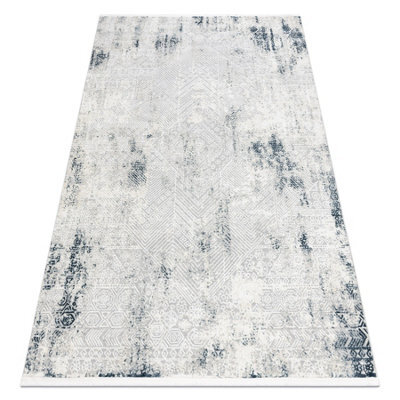 RugsX Modern Carpet Duke 51558 Cream / Blue - Geometric Vintage Structured,  280X370 Cm - image 1