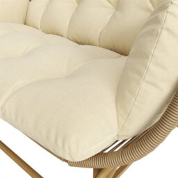 Abrihome Garden Rocking Chair For Two, Patio Hanging Chair, Outdoor Swing Egg Chair, Porch Swing For The Garden, Balcony, Or Terrace, Beige - thumbnail 6