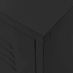 Berkfield Tv Cabinet Black 105X35X50 Cm Steel - thumbnail 7