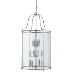 Lighting Collection Reykjavik Chrome  12Lt Pendant - thumbnail 1