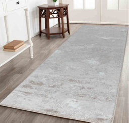 Smart Living Modern Soft Carved Area Rug, Living Room Carpet, Kitchen Floor, Bedroom Soft Rugs 80Cmx150Cm- Serenity (205 Stone) - thumbnail 2