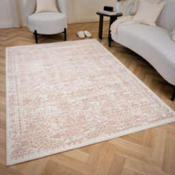 The Rugs Montana Cream And Rose Oriental Area Rug And Runner Soft Durable Pet Friendly Easy To Clean Living Room Bedroom 3716Crrs - thumbnail 2