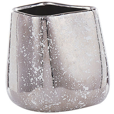 Beliani Decorative Vase Cirta Stoneware 20 Cm Gold - image 1