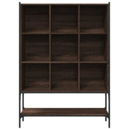 Berkfield Bookcase Brown Oak 102X30X141.5 Cm Engineered Wood - thumbnail 5
