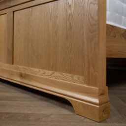 Elm Home And Products Elm Home And Garden Quality Oak Bed: King Size 5Ft Natural Finish - Hand Crafted - thumbnail 5