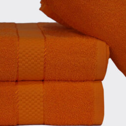 Casabella Towels Luxury 4 Pack Bath Sheets 100% Cotton Super Soft Quick Dry Highly Absorbent Bathroom Towels Orange - thumbnail 2