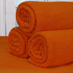 Casabella Towels Luxury 4 Pack Bath Sheets 100% Cotton Super Soft Quick Dry Highly Absorbent Bathroom Towels Orange - thumbnail 5